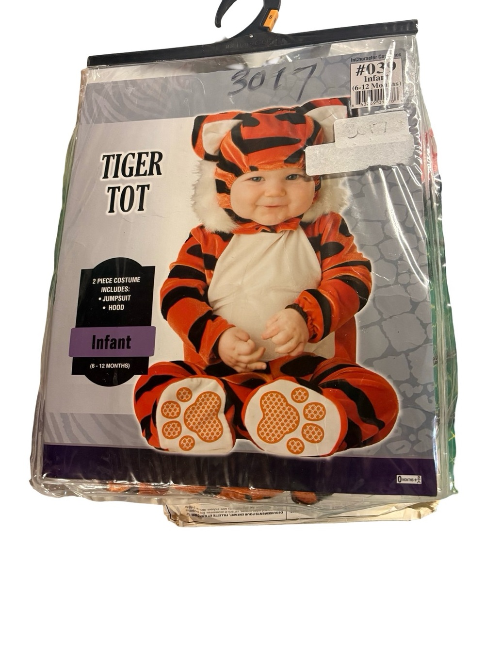Tiger Tot Infant Halloween Costume - Orange & Black